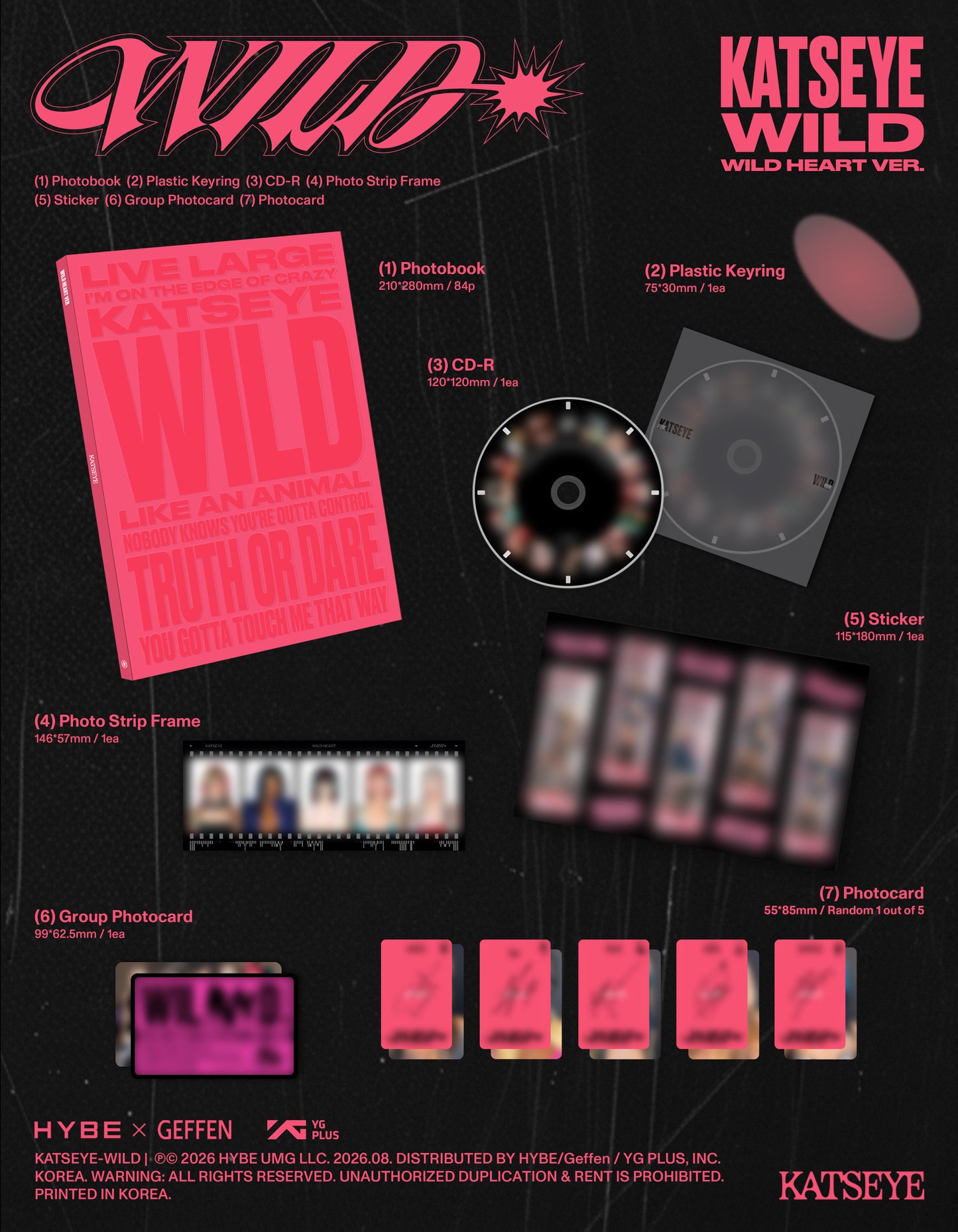 (Pre-Order) KATSEYE - WILD - Album (Standard Ver.)