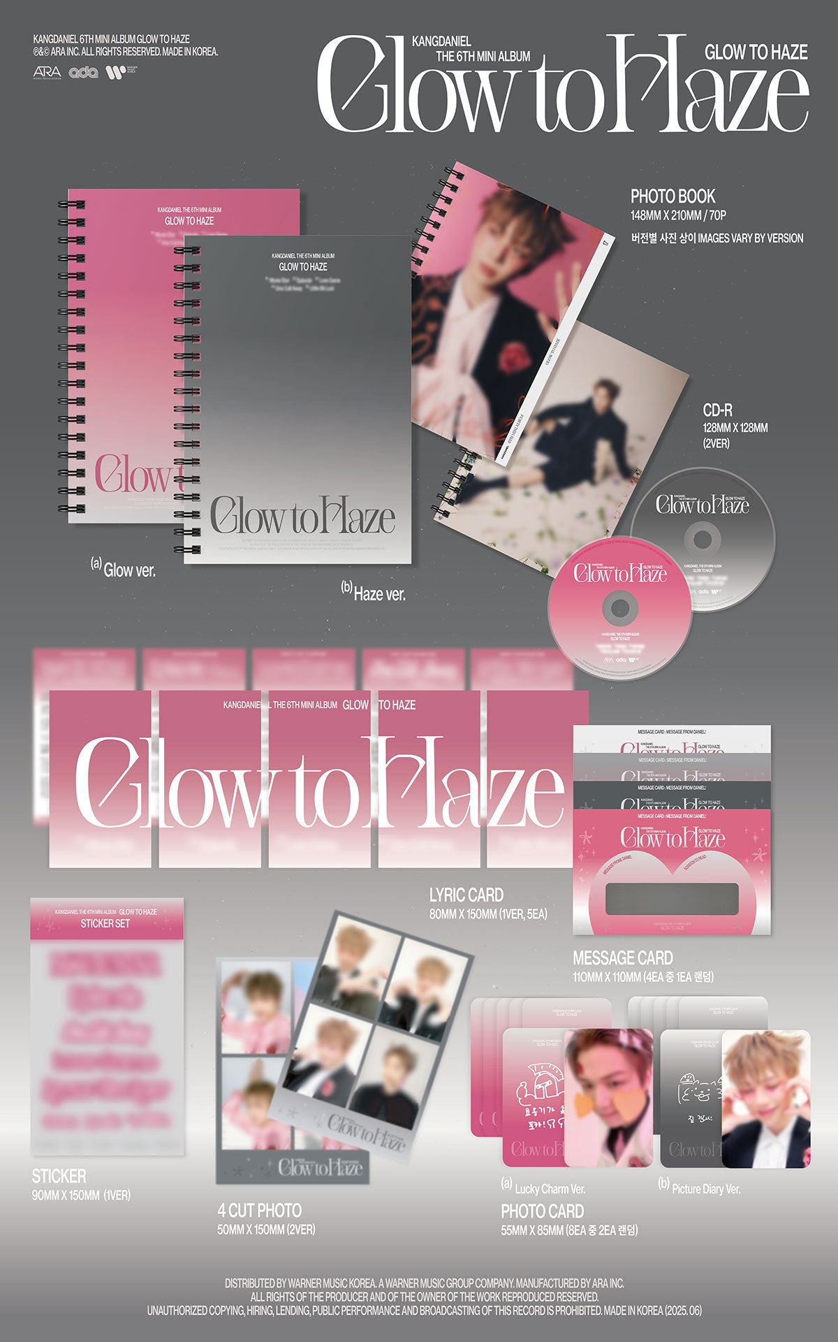 KANGDANIEL - Glow to Haze - 6th Mini Album (Photobook Ver.)