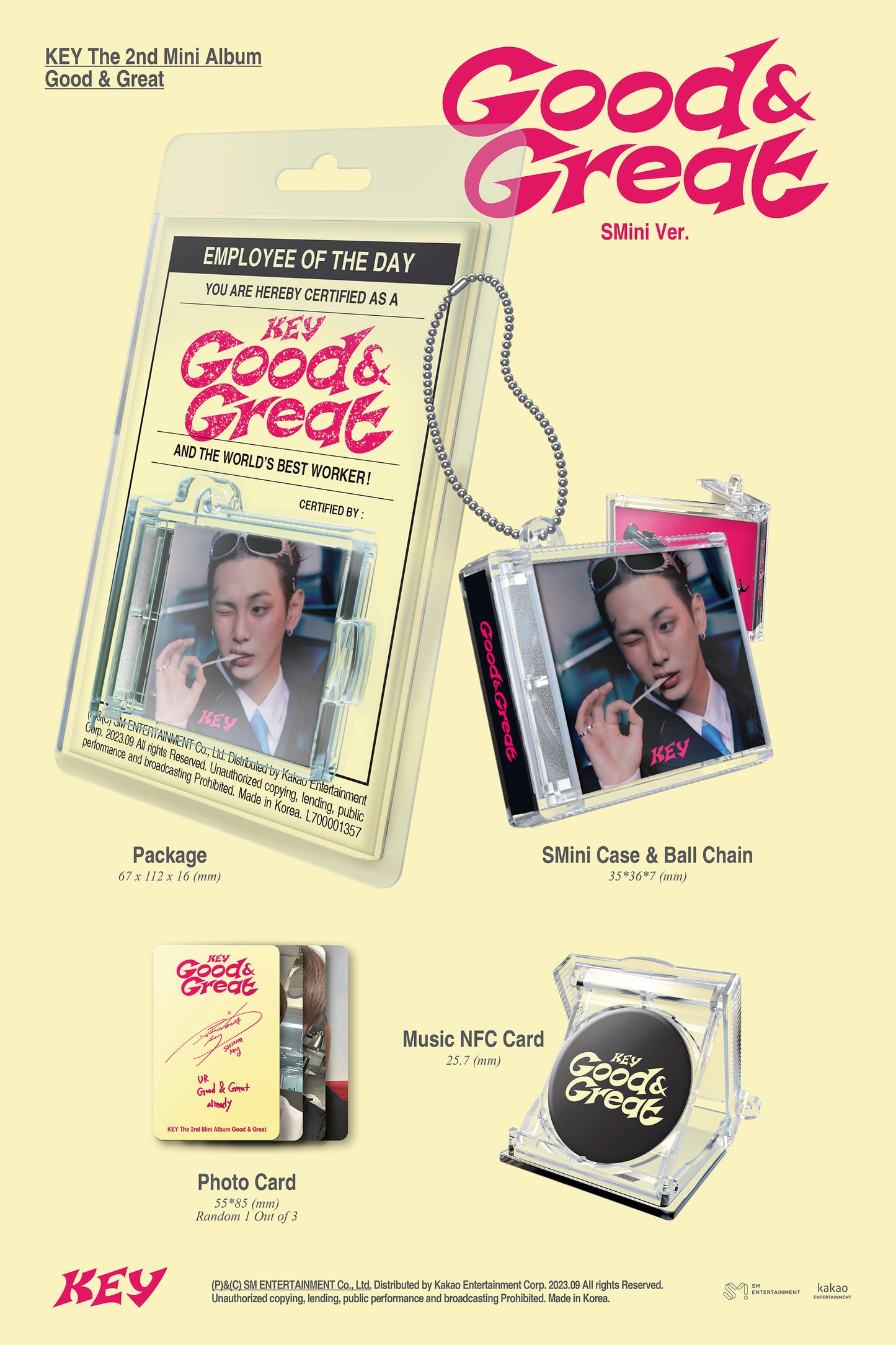 KEY (SHINee) - Good & Great - 2nd Mini Album (SMINI Ver.)