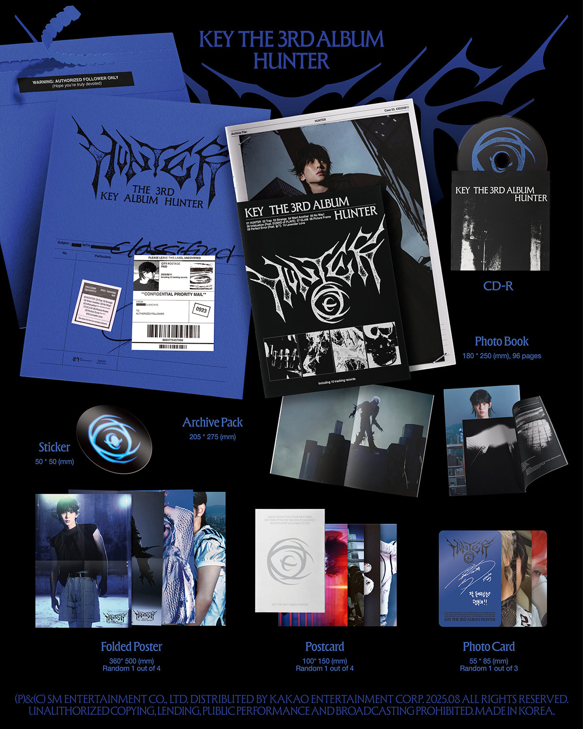 KEY (SHINee) - HUNTER - 3rd Album (Archive Ver.)