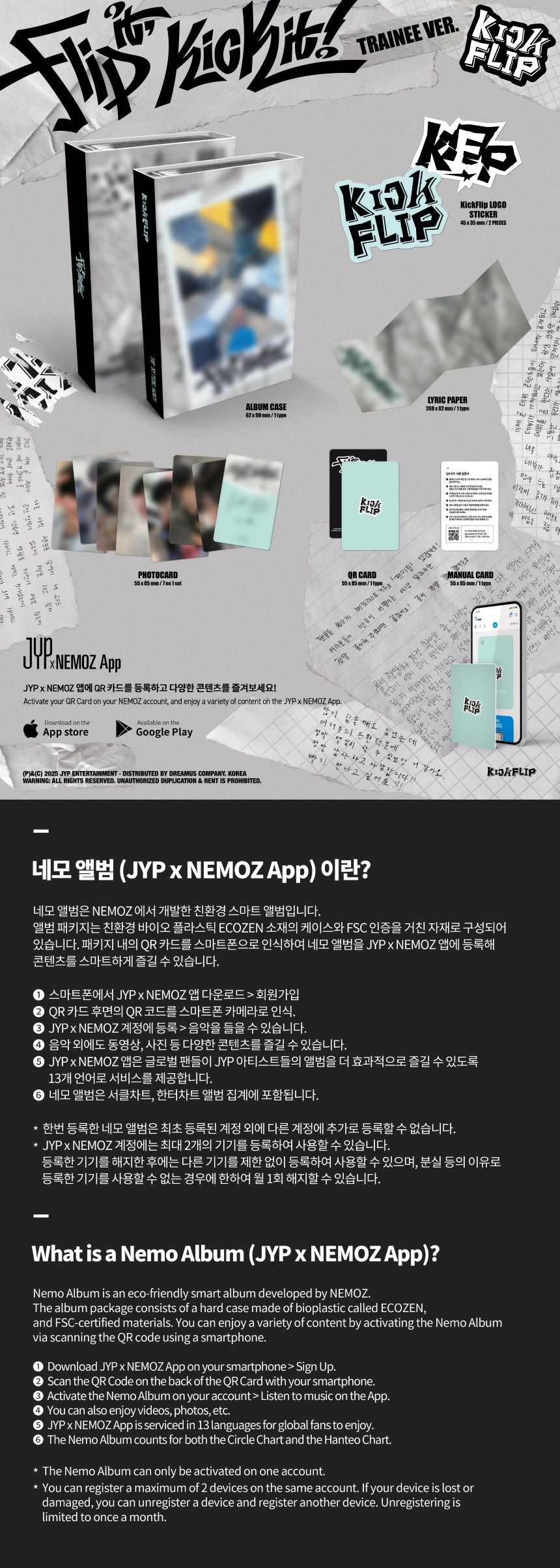 KickFlip - Flip it, Kick it! - 1st Mini Album (Platform Nemo / Trainee Ver.)