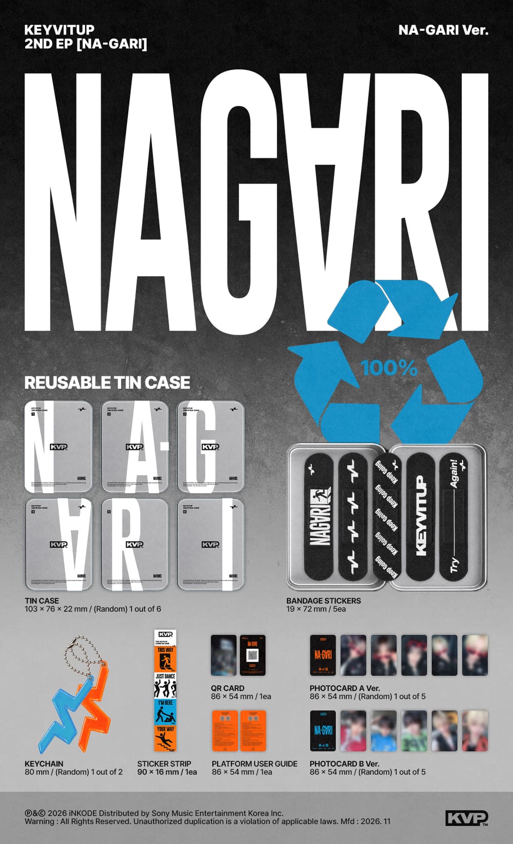(Pre-Order) KEYVITUP - NA-GARI - 2nd EP (NA-GARI Ver.)