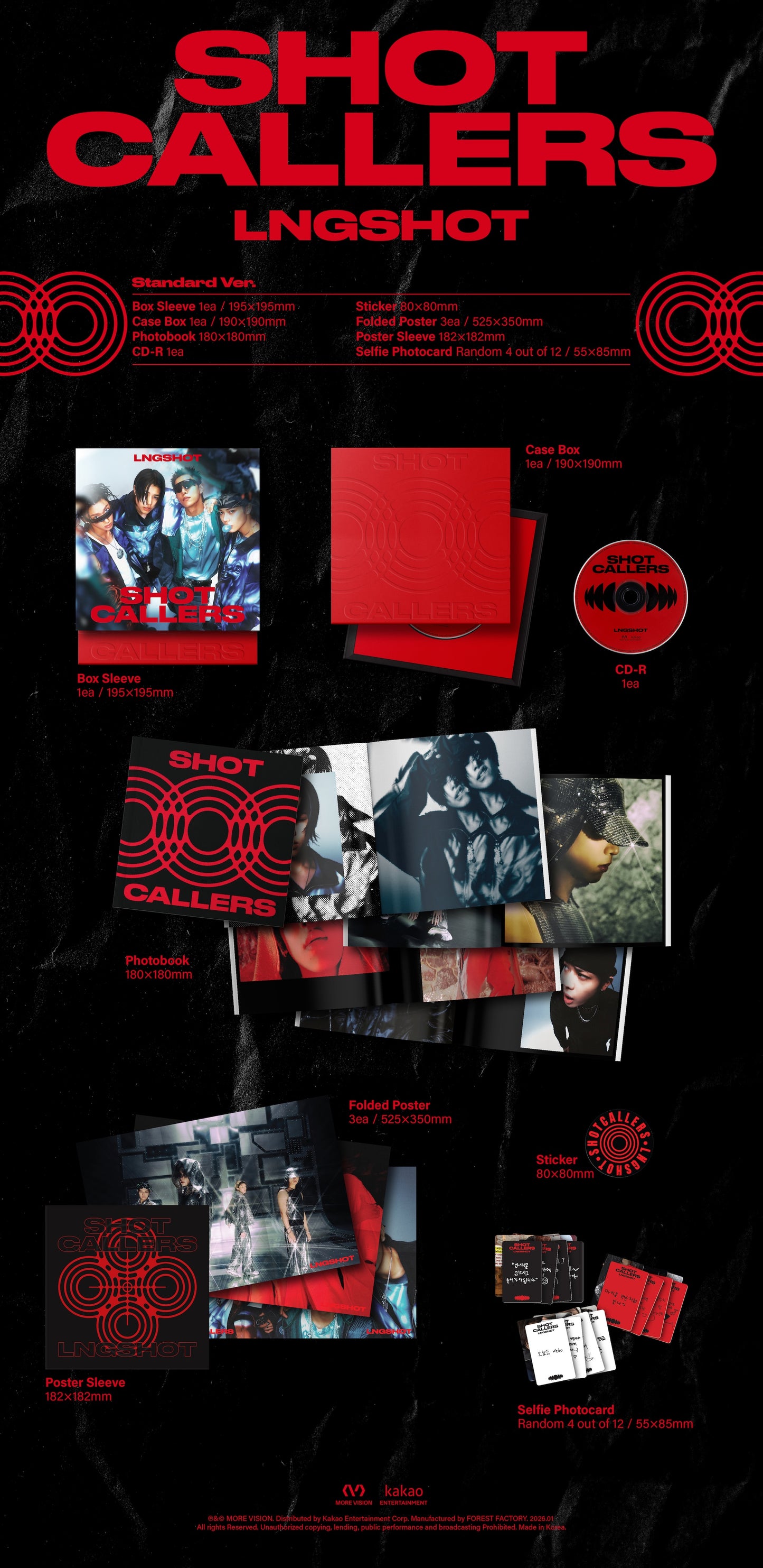 LNGSHOT - SHOT CALLERS - EP Album (Standard Ver.)