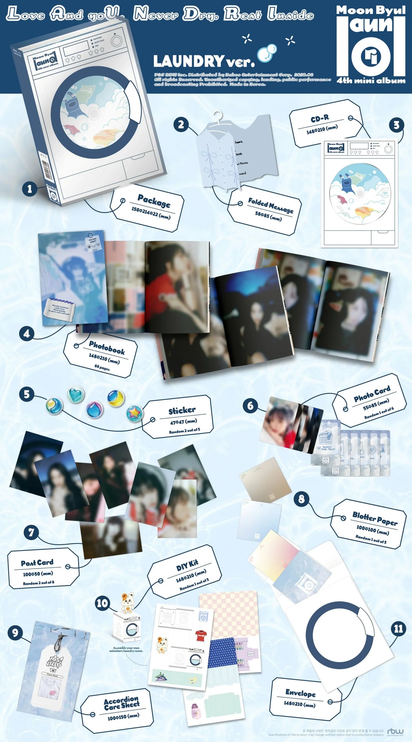 MOON BYUL (Mamamoo) - laundri - 4th Mini Album (LAUNDRY Ver.)