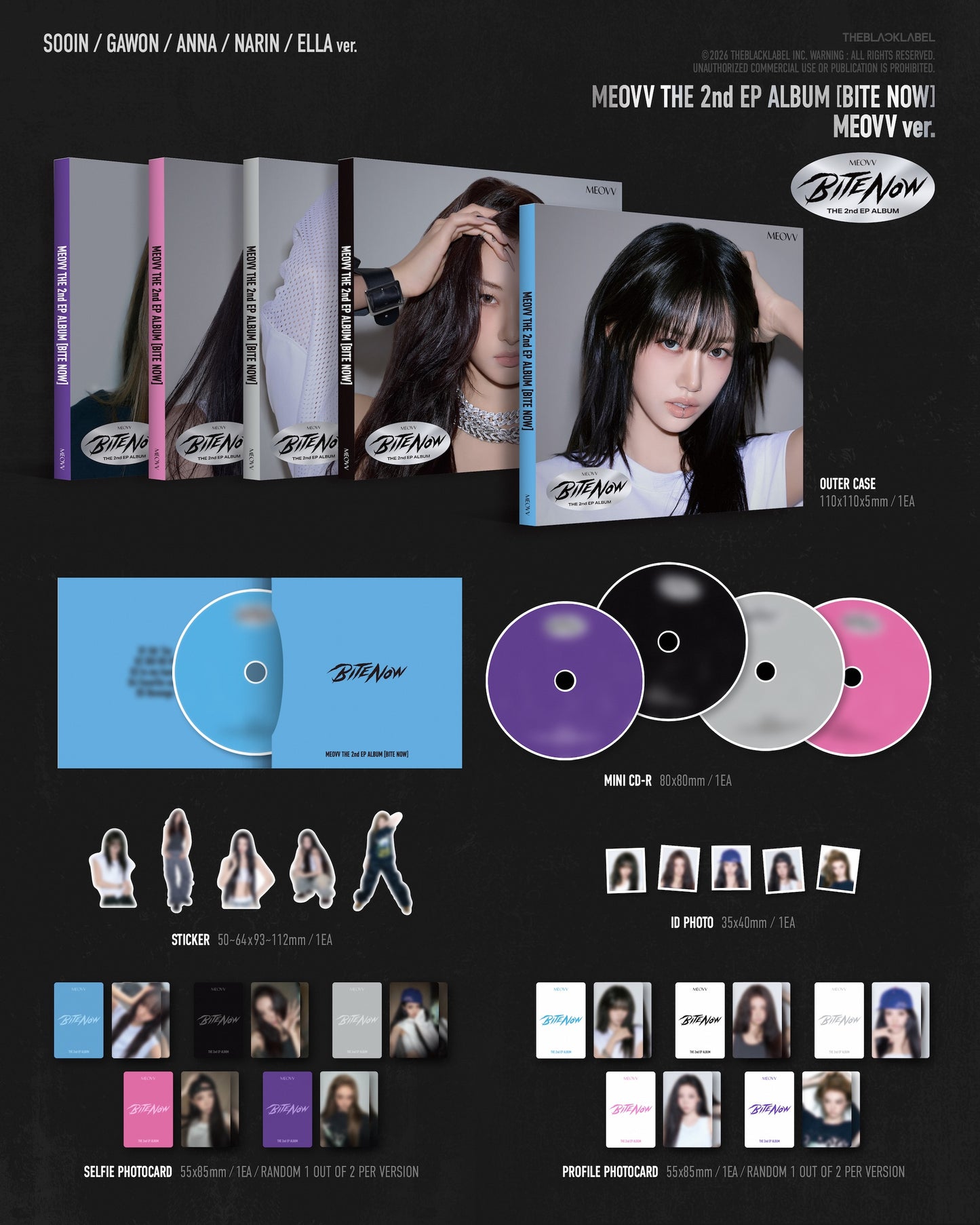 (Pre-Order) MEOVV - BITE NOW - 2nd EP Album (MEOVV Ver.)