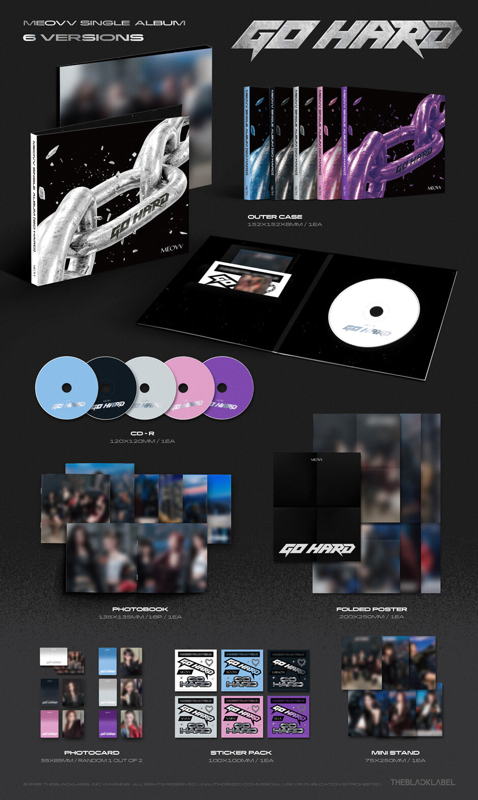 (Pre-Order) MEOVV - GO HARD - Single Album (Standard Ver.)