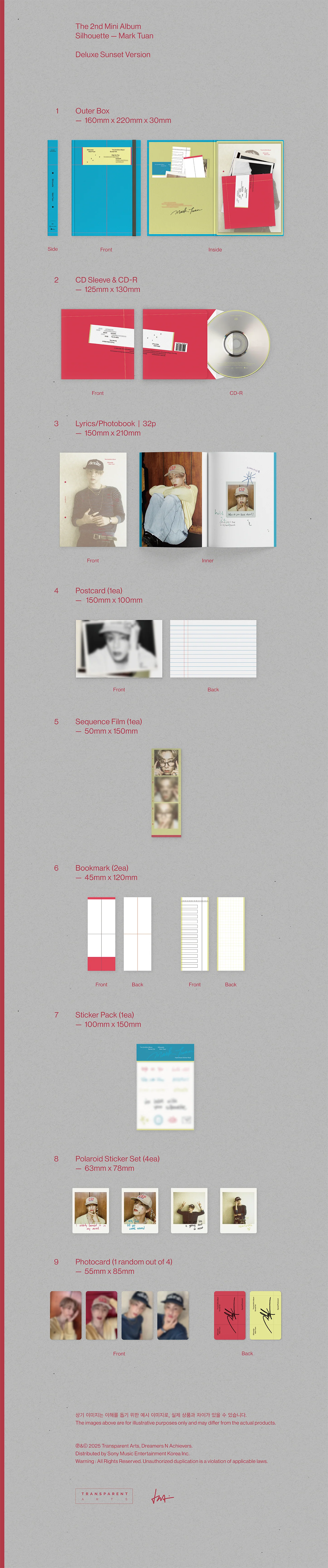 MARK TUAN - Silhouette - 2nd Mini Album (Deluxe Sunset Ver.)