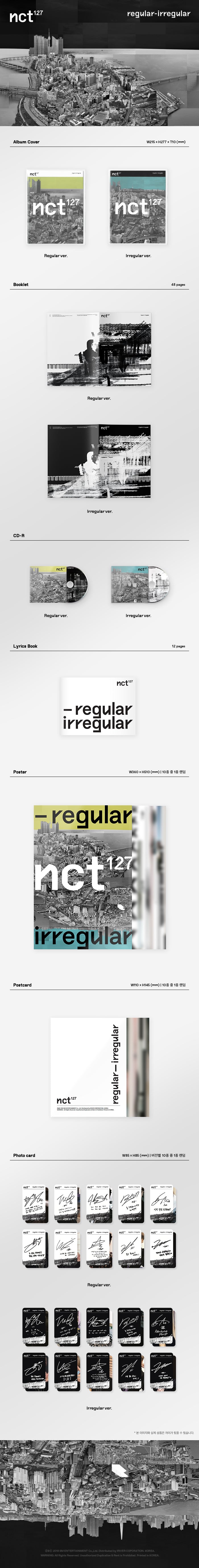 NCT 127 - NCT #127 Regular-Irregular - 1st Album