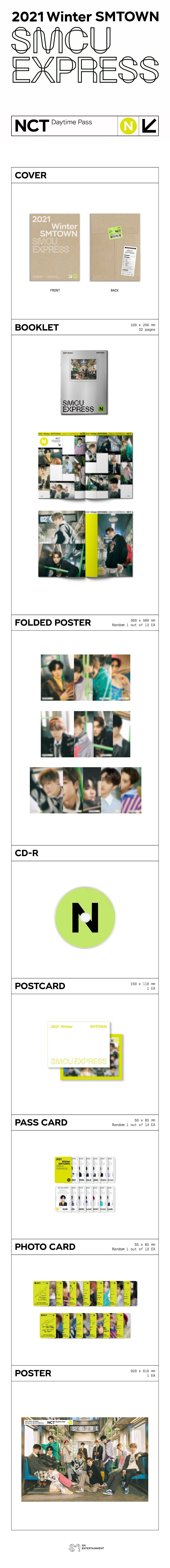 NCT - 2021 Winter SMTOWN : SMCU EXPRESS - Album (Daytime Pass Ver.)