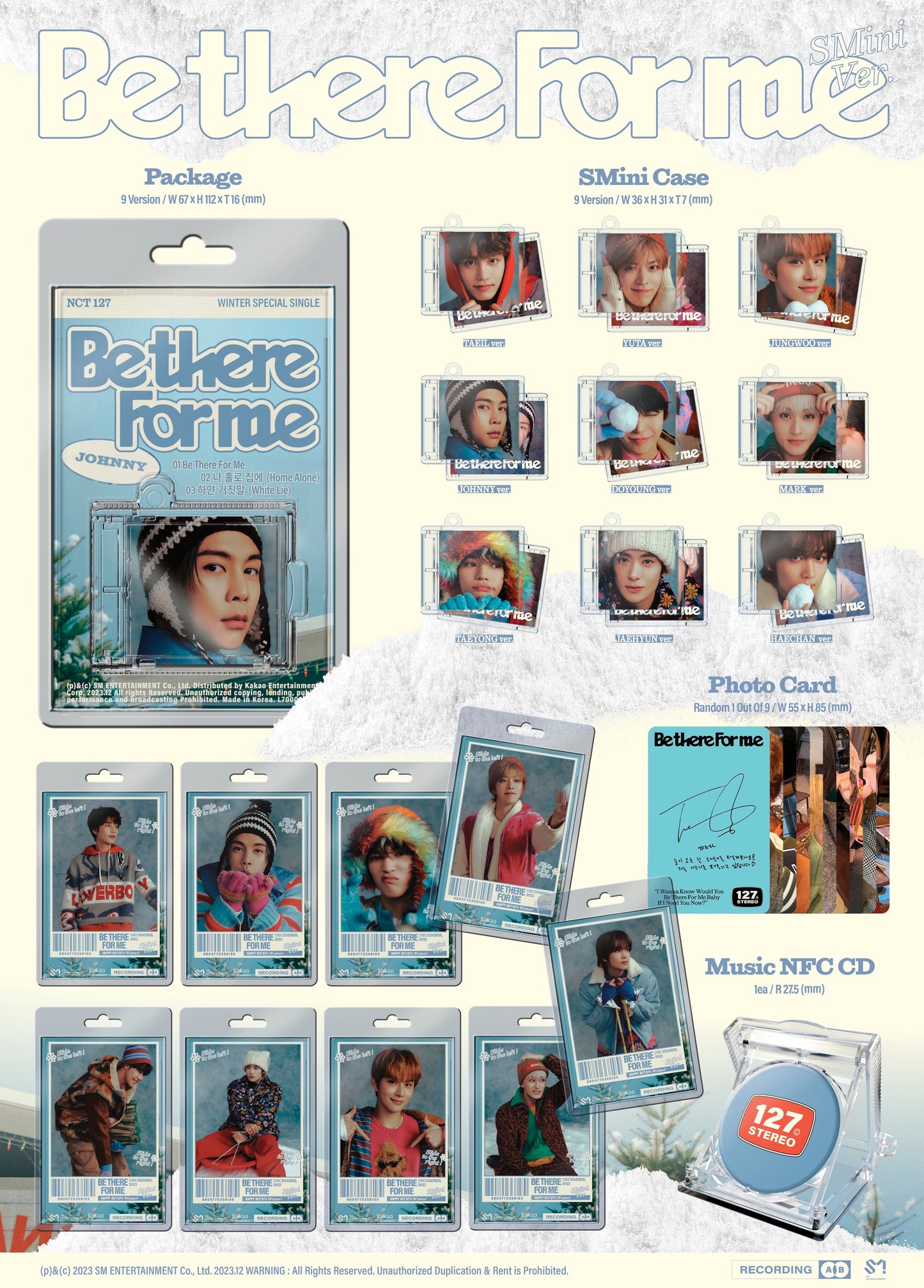 NCT 127 - Be There For Me - Winter Special Single (SMini Ver.)