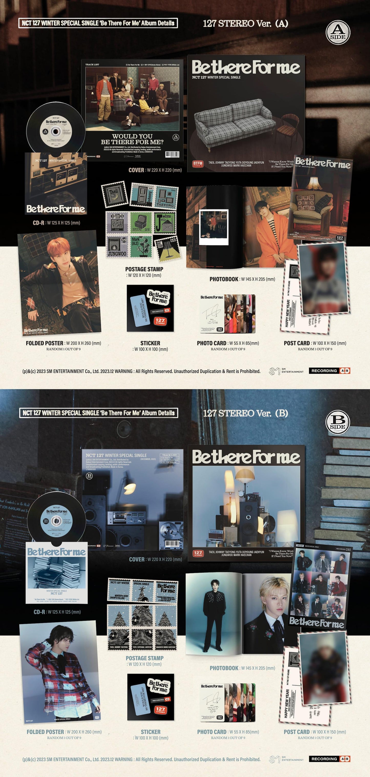 NCT 127 - Be There For Me - Winter Special Single (127 STEREO Ver.)