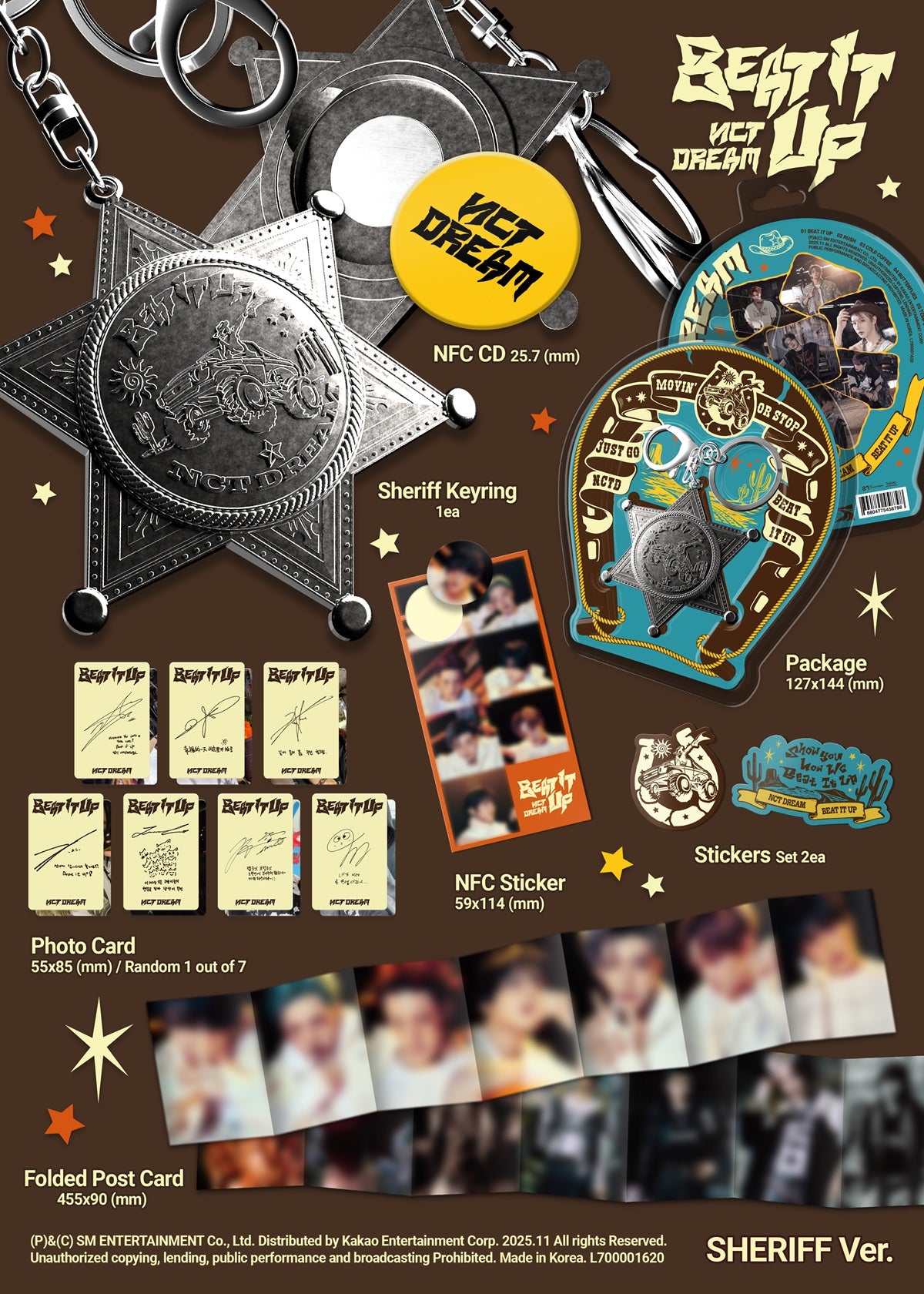 NCT DREAM - Beat It Up - 6th Mini Album (Sheriff Ver.)