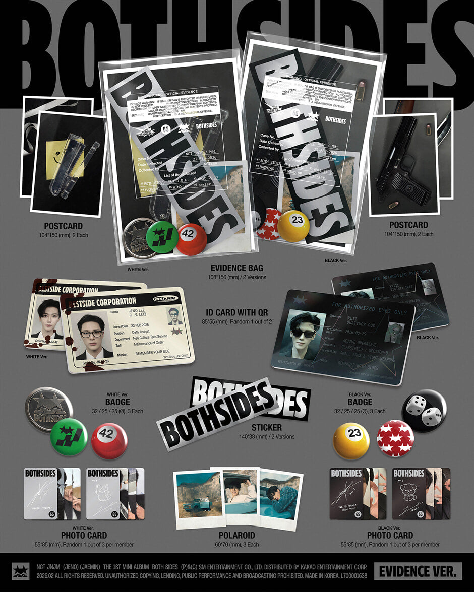 NCT JNJM - BOTH SIDES - 1st Mini Album (Evidence Ver.)