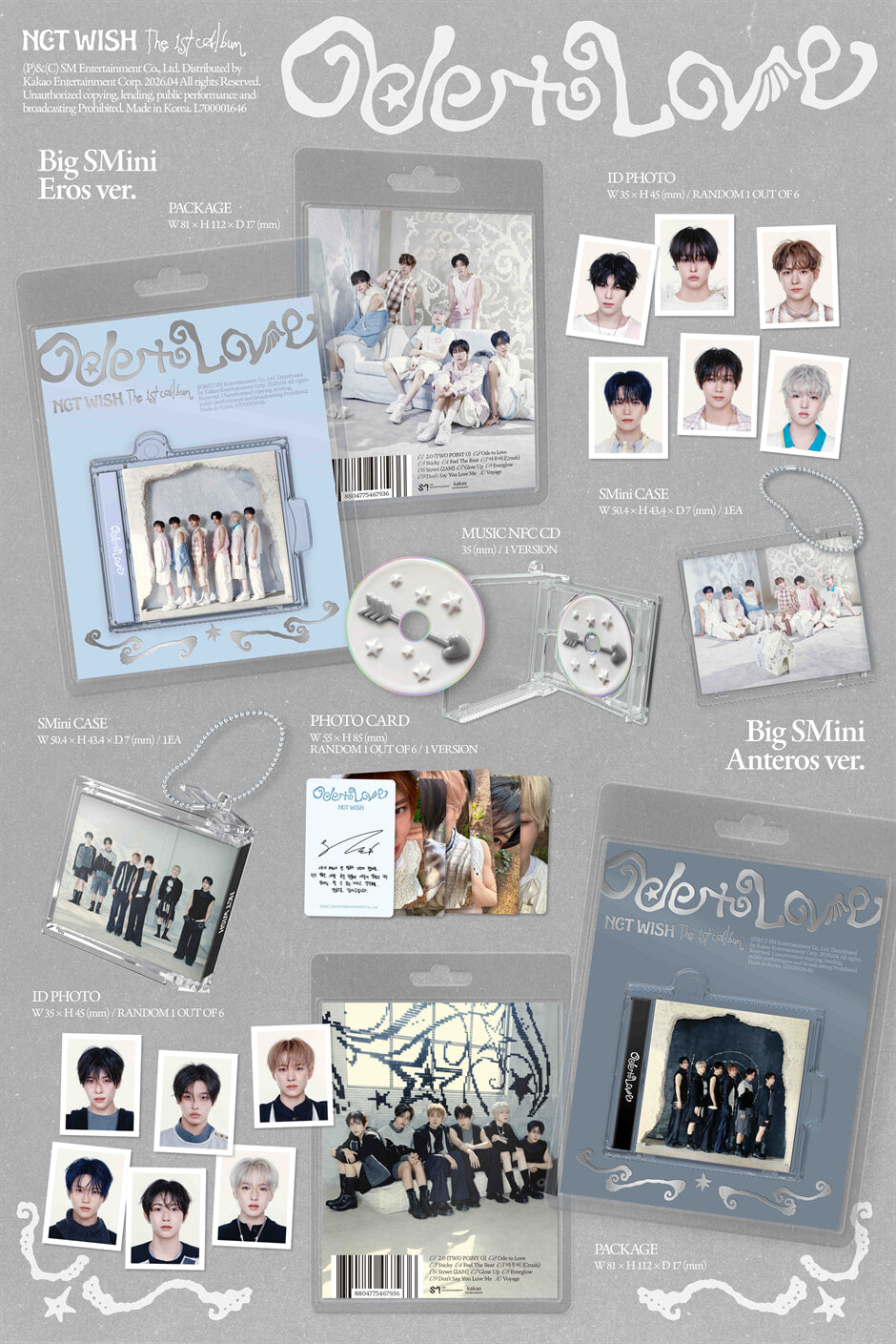 NCT WISH - Ode to Love - 1st Album (Big SMini Ver.)