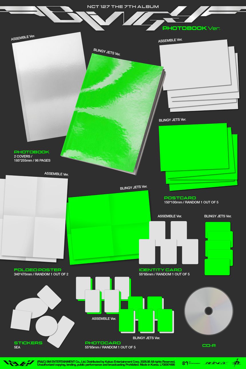 (Pre-Order) NCT 127 - BLINGY - 7th Album (Photobook Ver.)