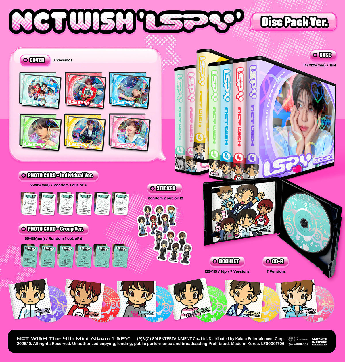 NCT WISH - I SPY - 4th Mini Album (Disc Pack Ver.)