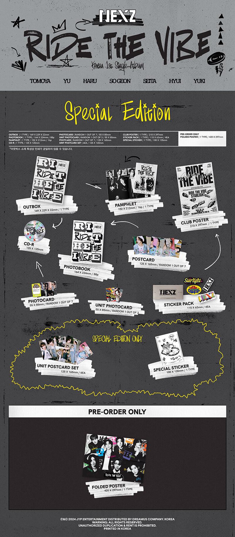 NEXZ - Ride the Vibe - Korea 1st Single Album (Special Edition)