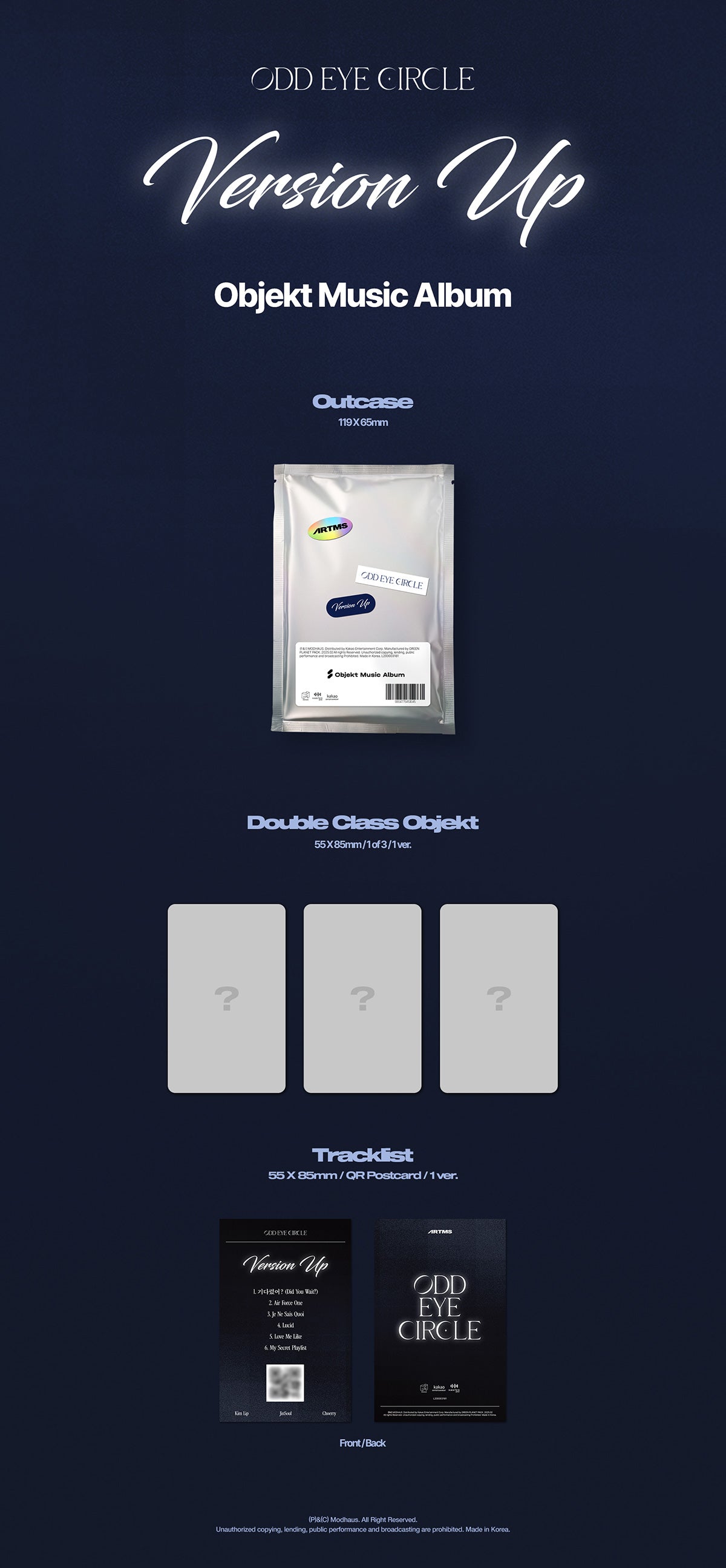 ODD EYE CIRCLE - Version Up - Mini Album (Objekt Music Album)