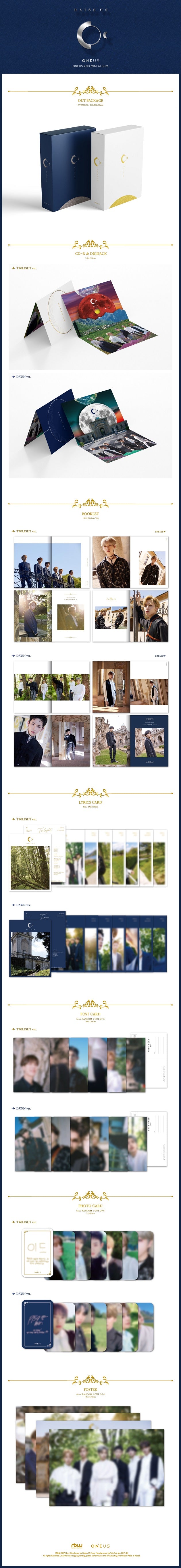 ONEUS - RAISE US - 2nd Mini Album (Twilight Ver.)