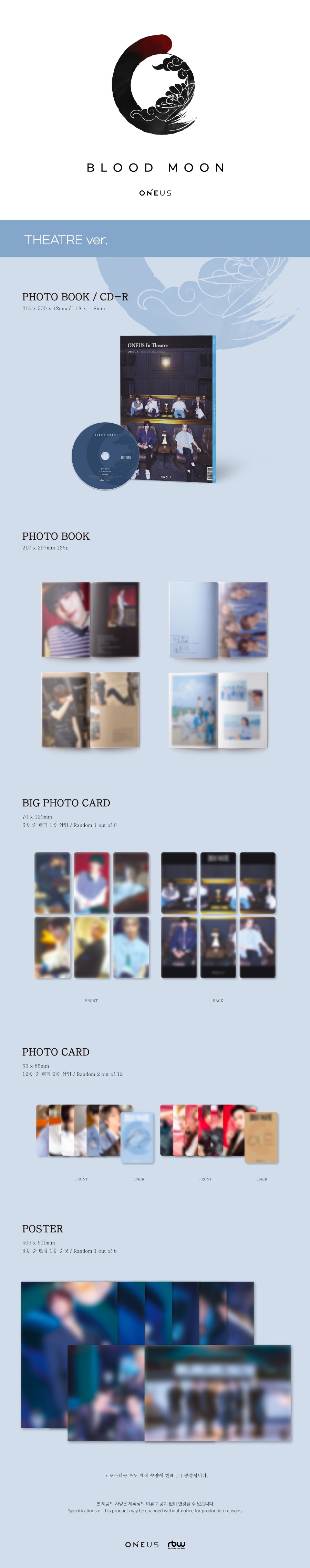ONEUS - BLOOD MOON - 6th Mini Album (Theatre Ver.)