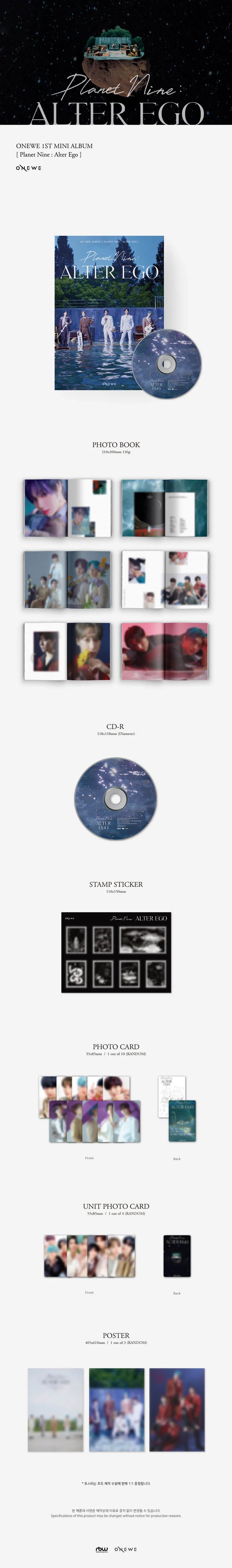 ONEWE - Planet Nine : Alter Ego - 1st Mini Album