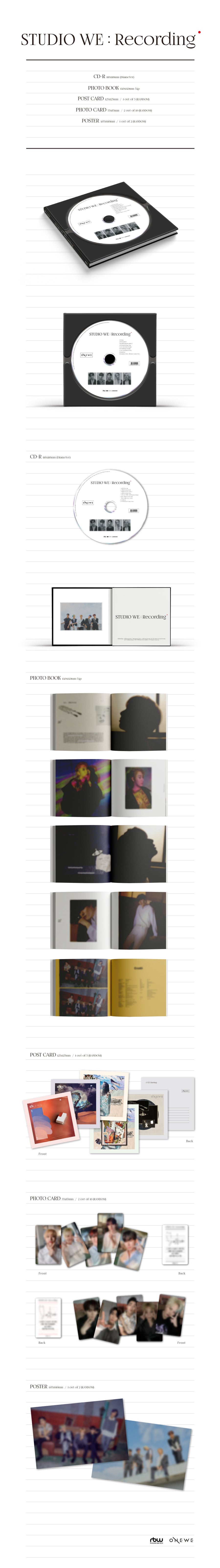 ONEWE - STUDIO WE : Recording - 1st Demo Album