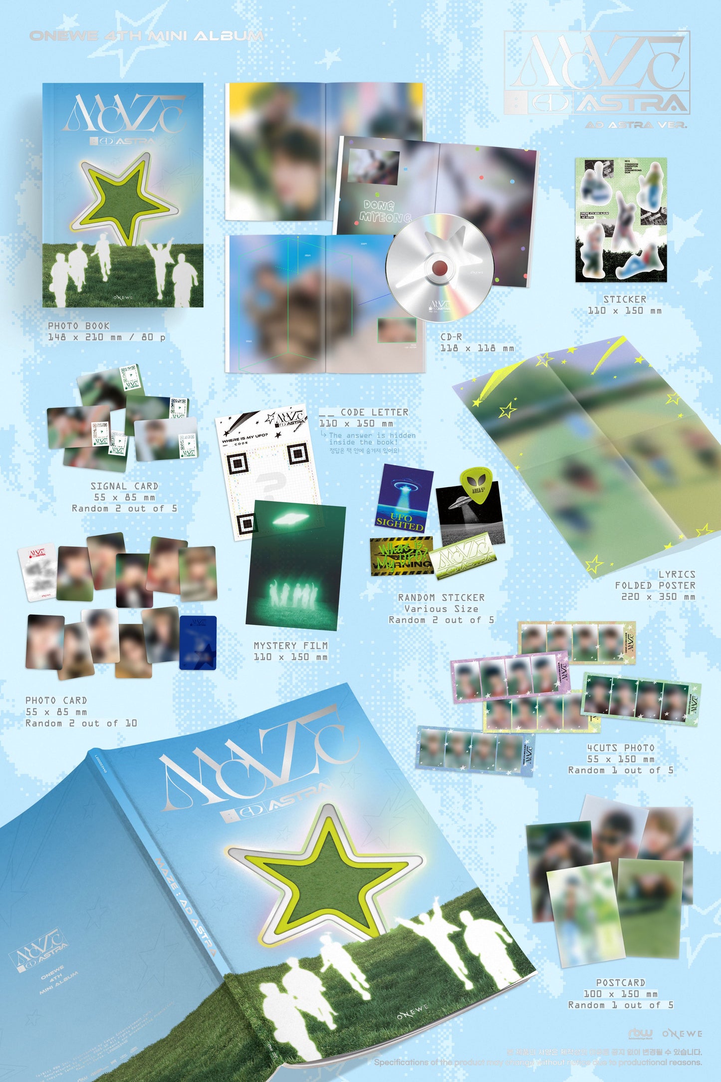 ONEWE - MAZE : AD ASTRA - 4th Mini Album (AD ASTRA Ver.)