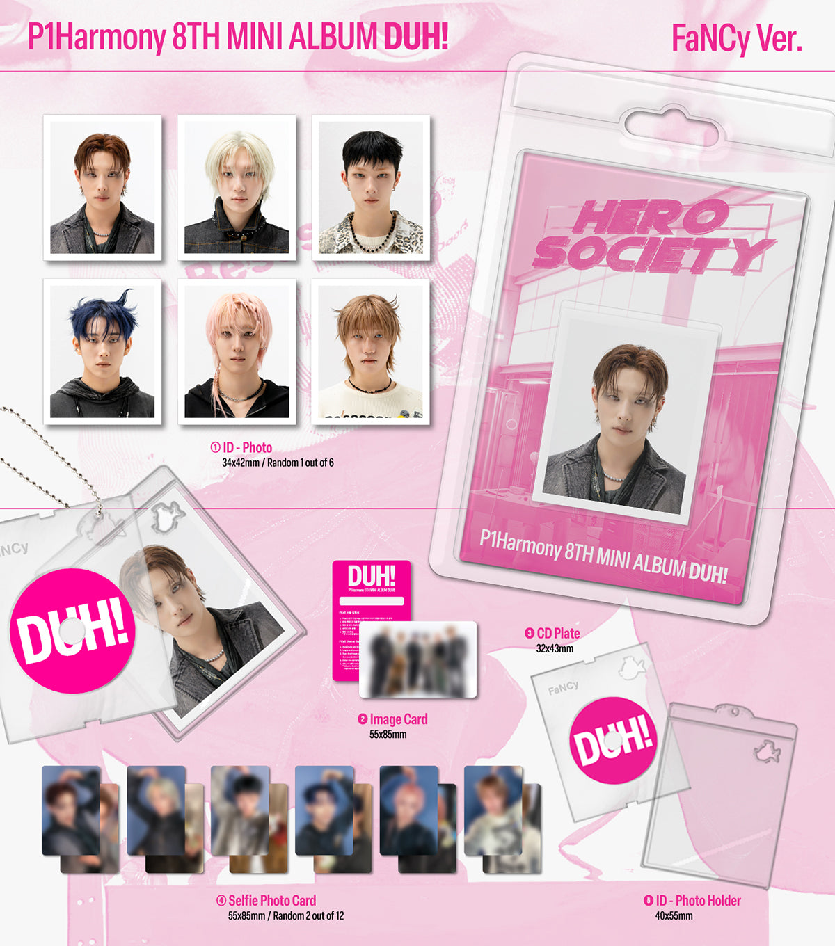P1Harmony - DUH! - 8th Mini Album (PLVE / FaNCy Ver.)