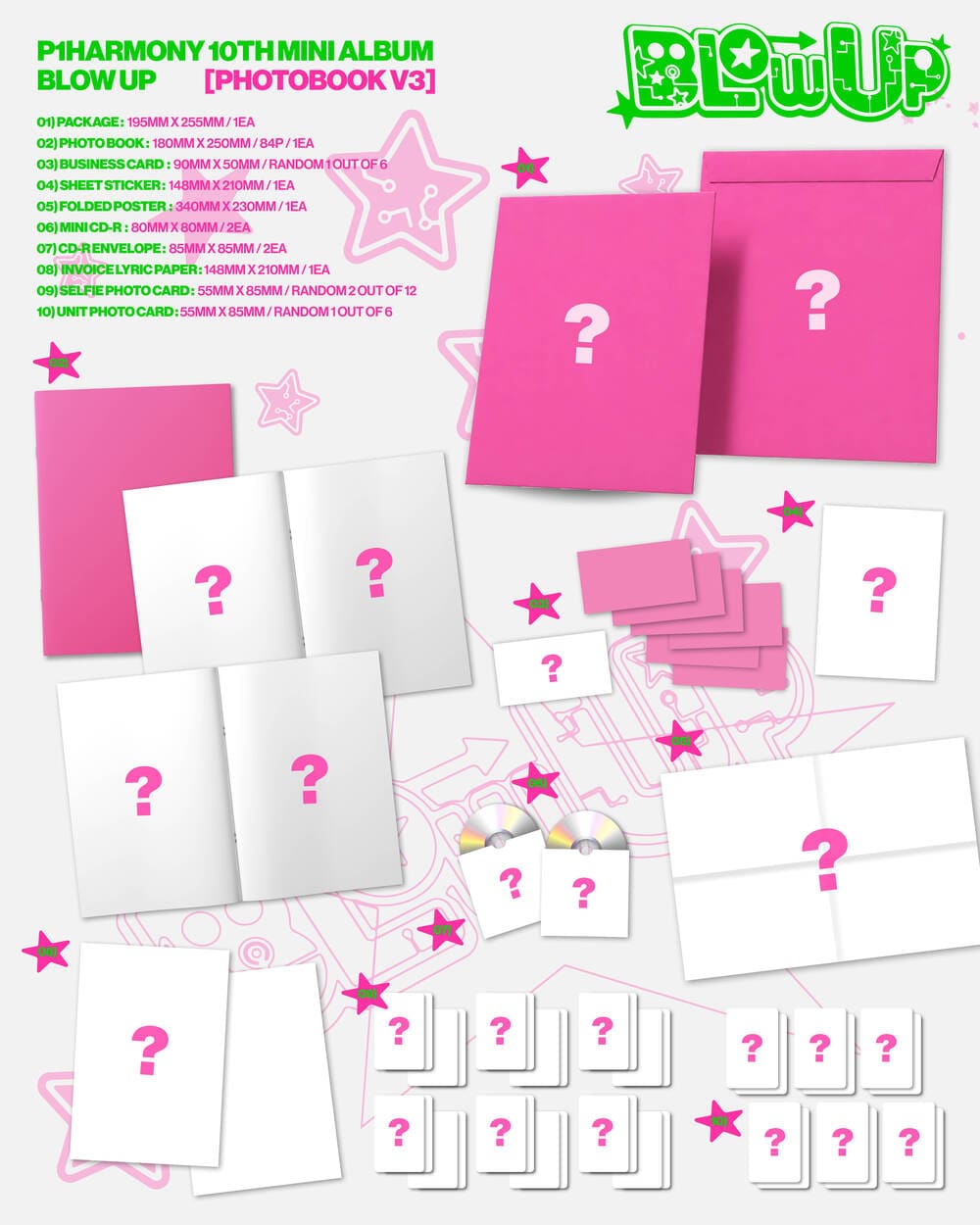 (Pre-Order) P1Harmony - BLOW UP - 10th Mini Album (Photobook Ver.)