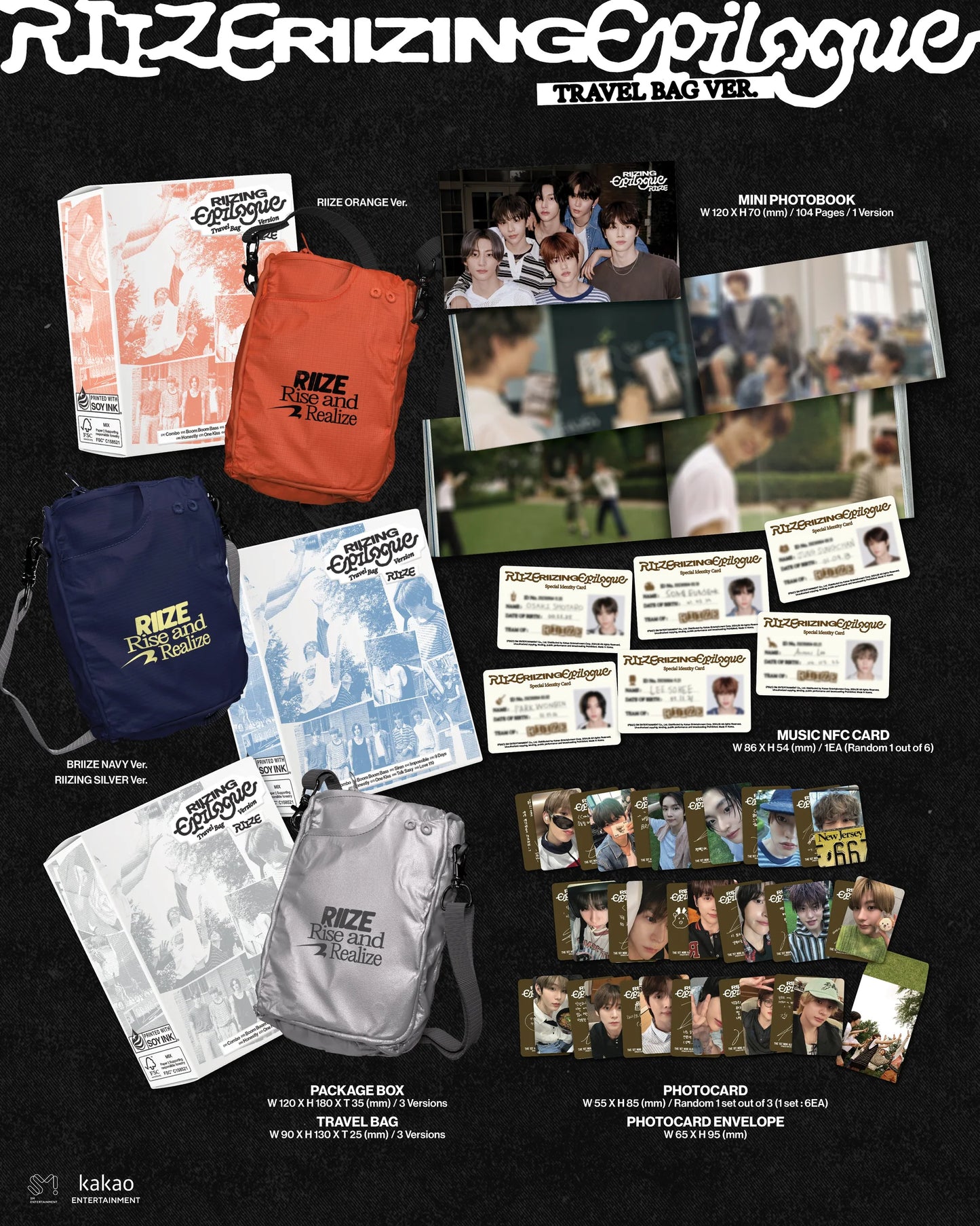 RIIZE - RIIZING : Epilogue - 1st Mini Album (Travel Bag / Limited Ver.)