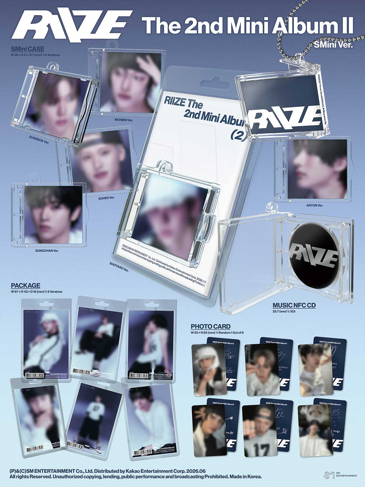(Pre-Order) RIIZE - II - 2nd Mini Album (SMini Ver.)
