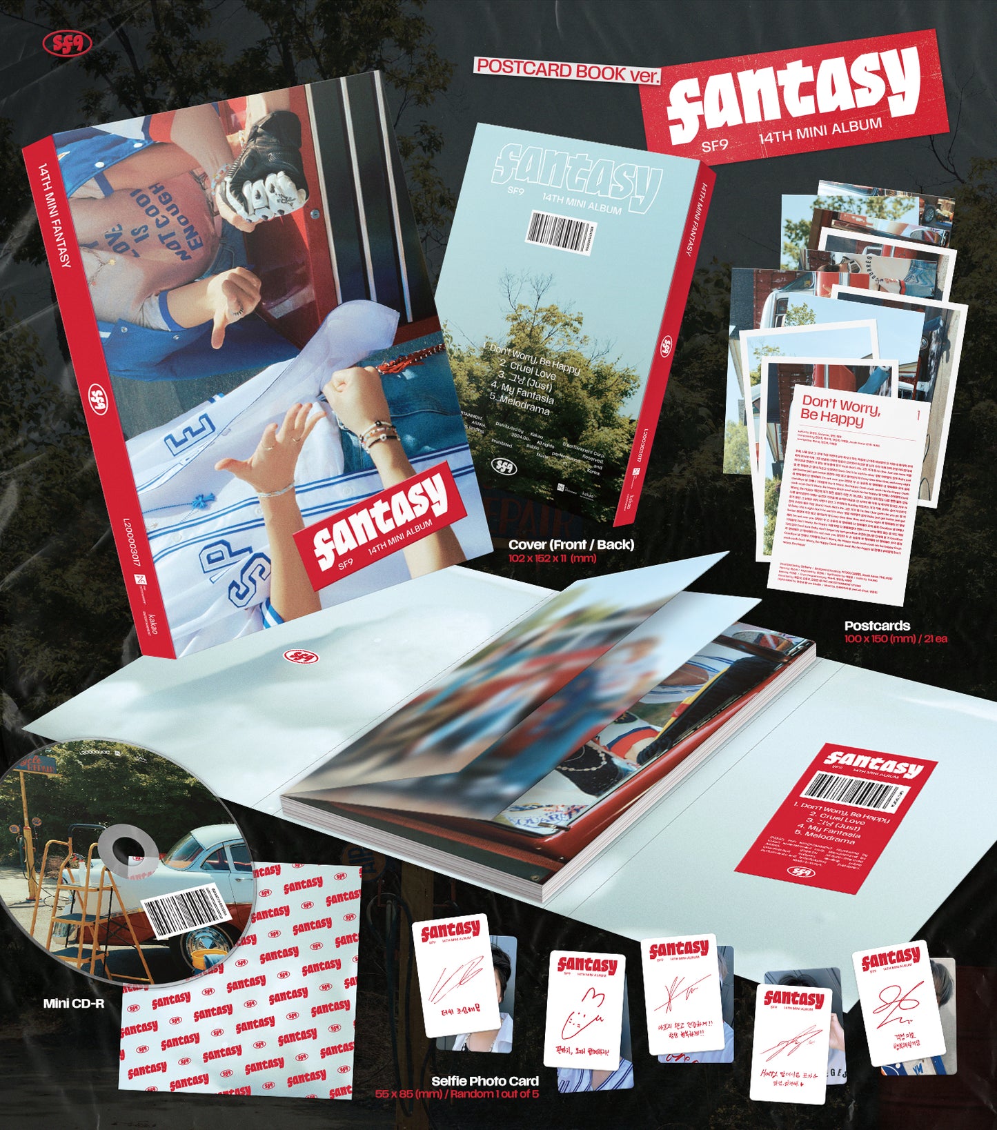 SF9 - FANTASY - 14th Mini Album (Postcard Book Ver.)