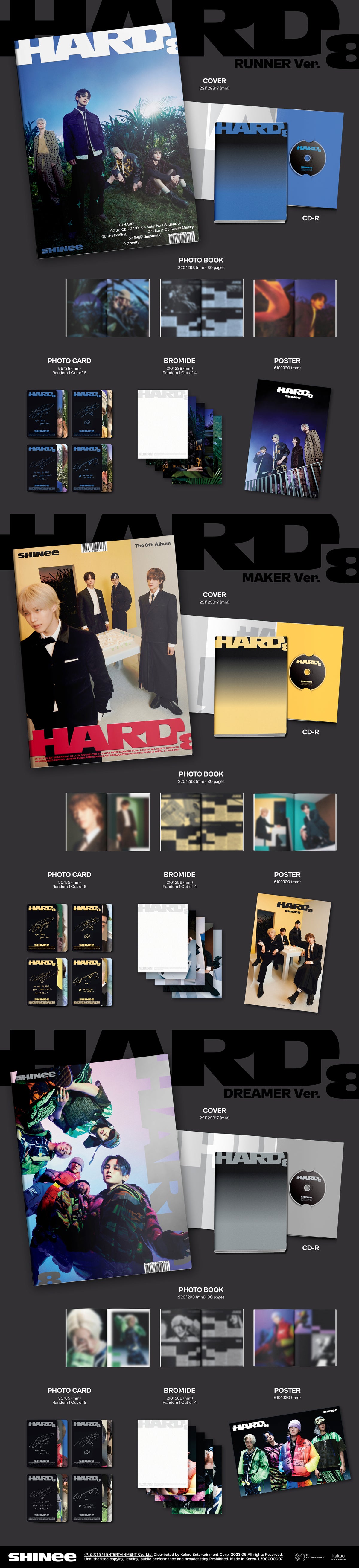 SHINee - HARD - 8th Album (Photo Book Ver.)