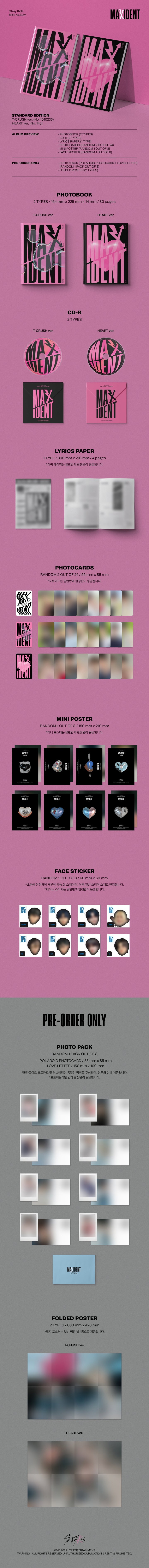 Stray Kids - MAXIDENT - Mini Album (Standard Edition)