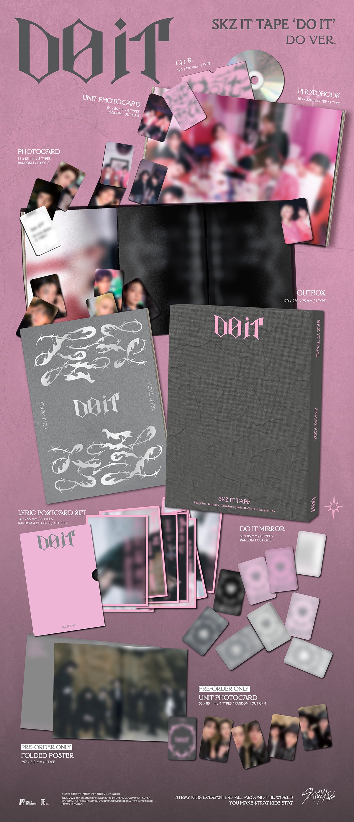 Stray Kids - DO IT / SKZ IT TAPE - Album (DO Ver.)