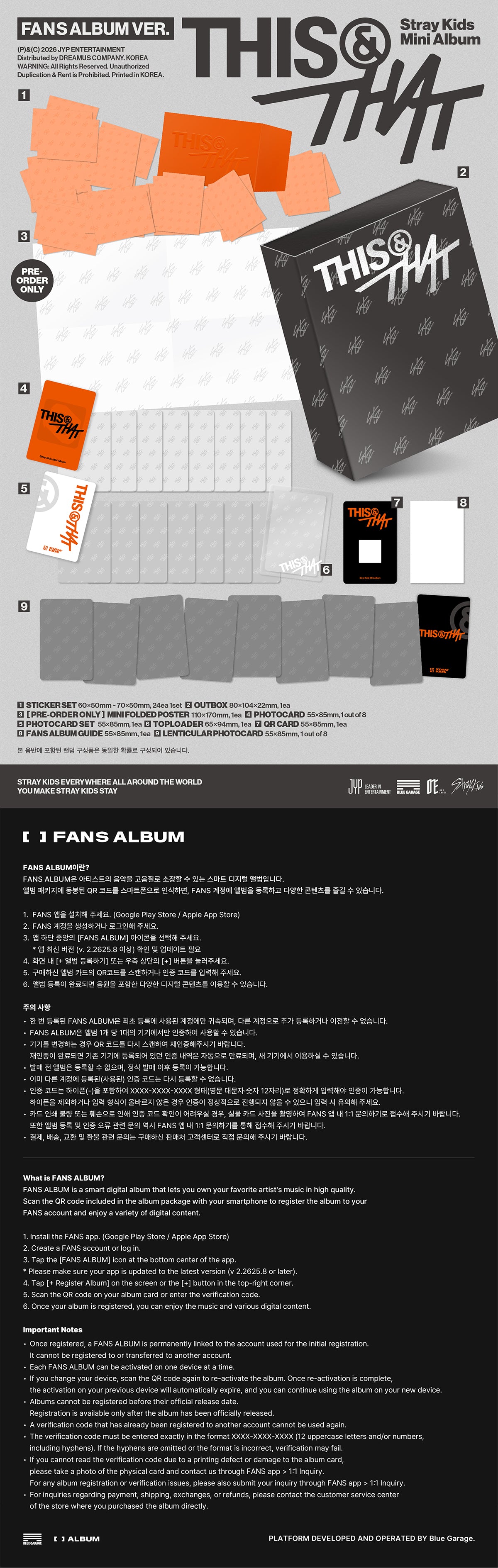 (Pre-Order + POB) Stray Kids - THIS & THAT - Album (FANS ALBUM Ver.)