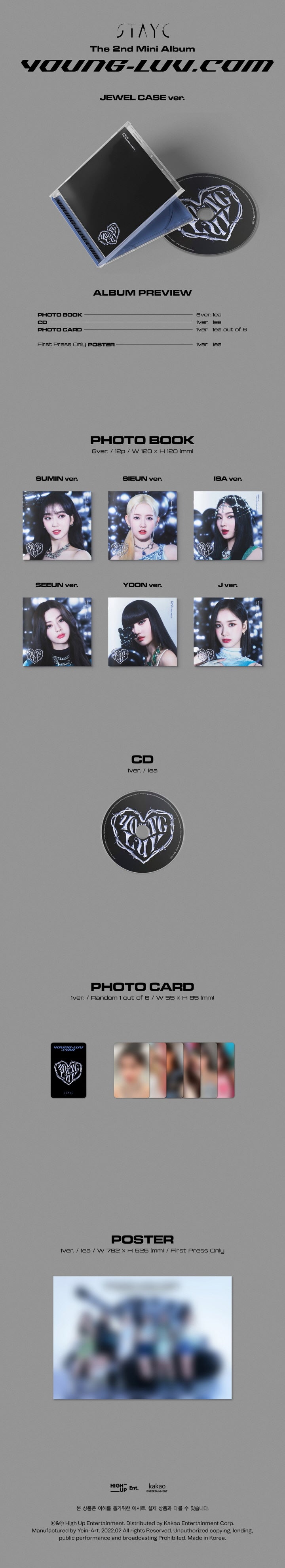 STAYC - YOUNG-LUV.COM - 2nd Mini Album (Jewel Case Ver.)