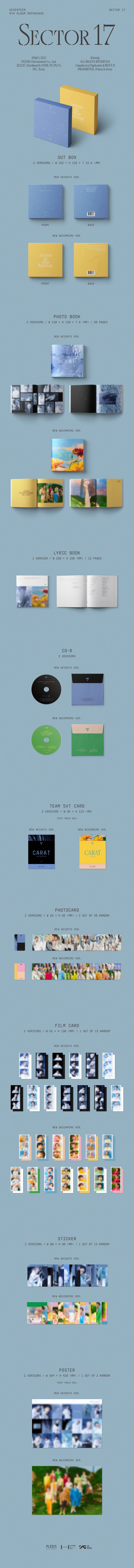 SEVENTEEN - SECTOR 17 - 4th Album Repackage (Standard Ver.)