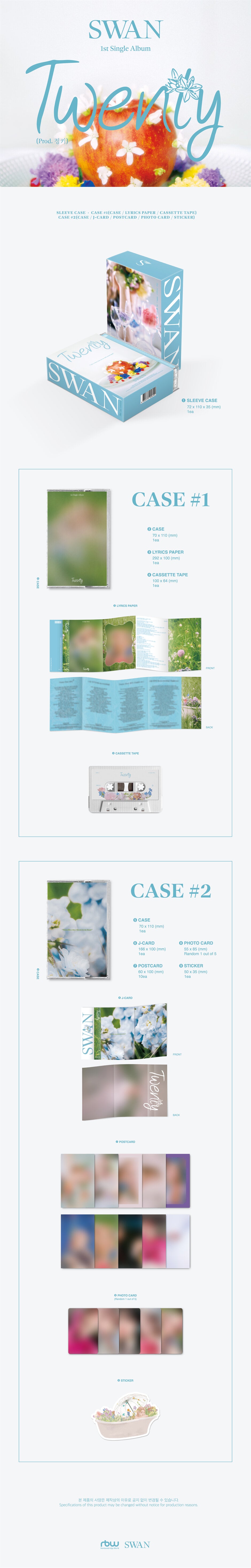 SWAN (PURPLE KISS) - Twenty - 1st Single Album