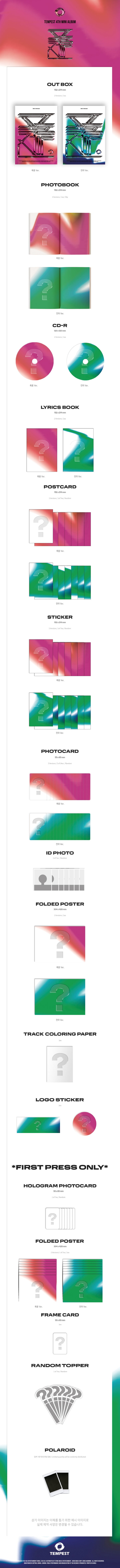 TEMPEST - THE EVE OF A STORM - 4th Mini Album