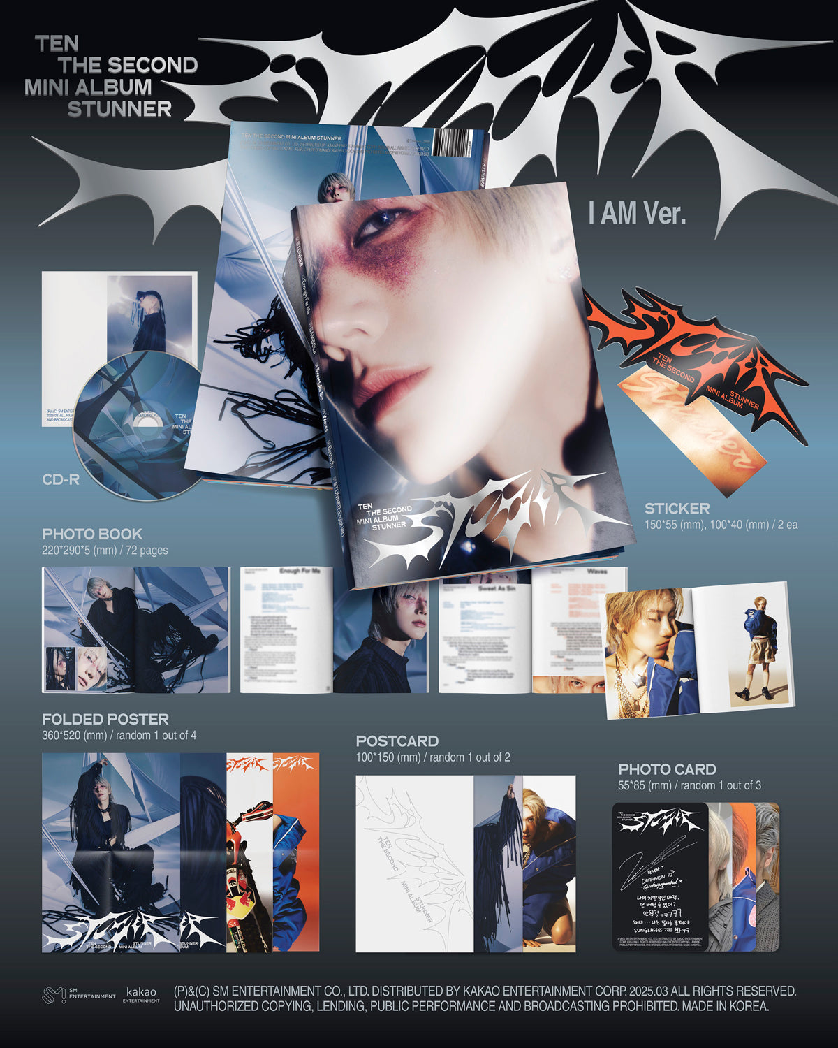 TEN (NCT) - STUNNER - 2nd Mini Album (I AM Ver.)
