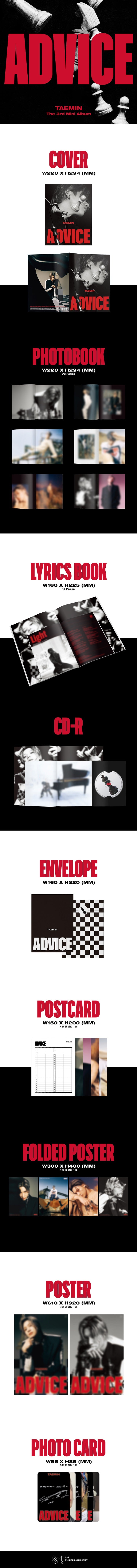 TAEMIN (SHINee) - ADVICE - 3rd Mini Album