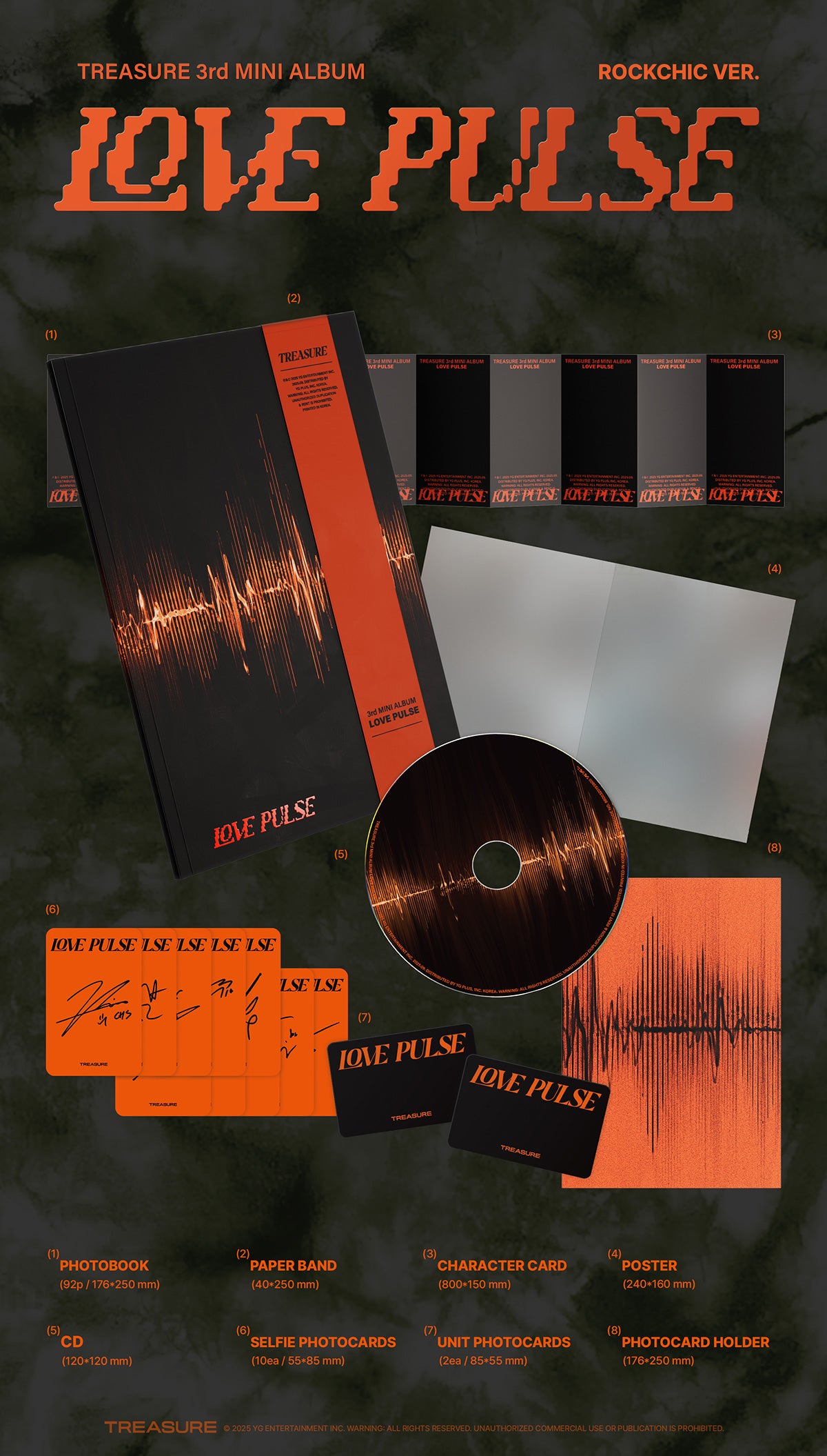TREASURE - LOVE PULSE - 3rd Mini Album (Standard Ver.)