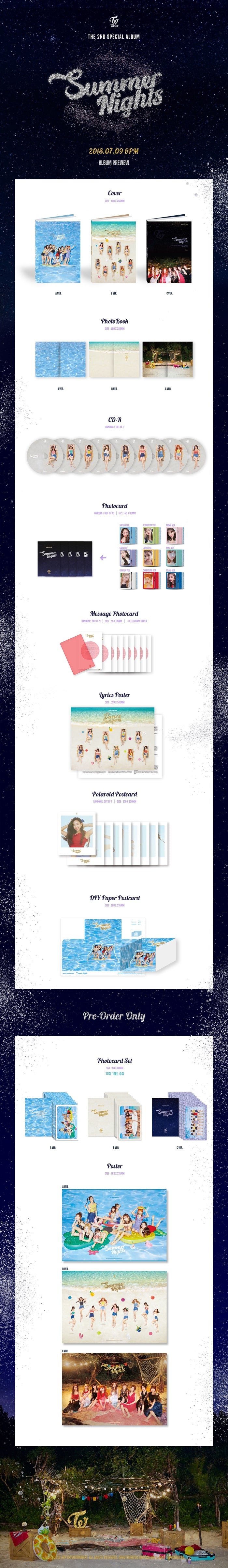 TWICE - Summer Nights - 2nd Special Album