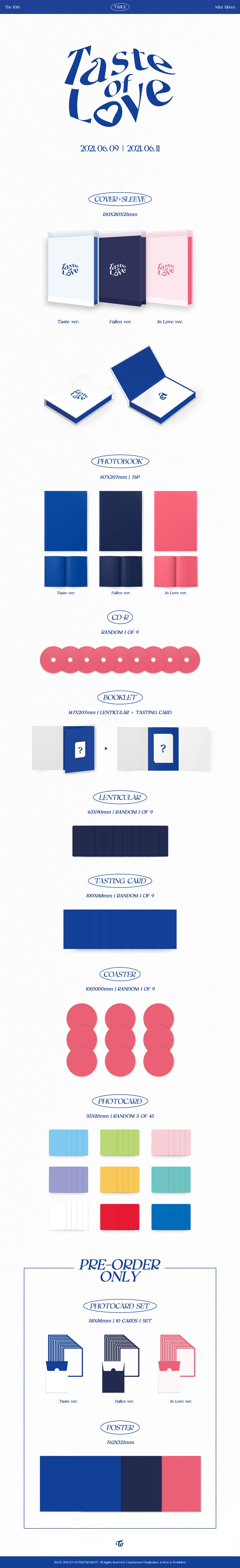 TWICE - Taste of Love - 10th Mini Album