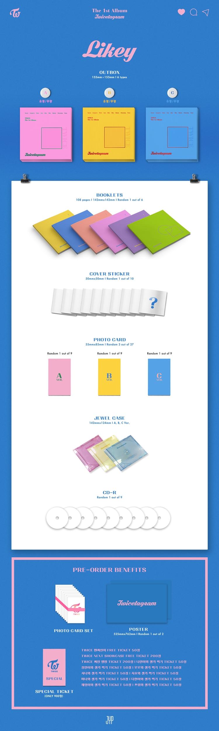 TWICE - TWICETAGRAM - 1st Album