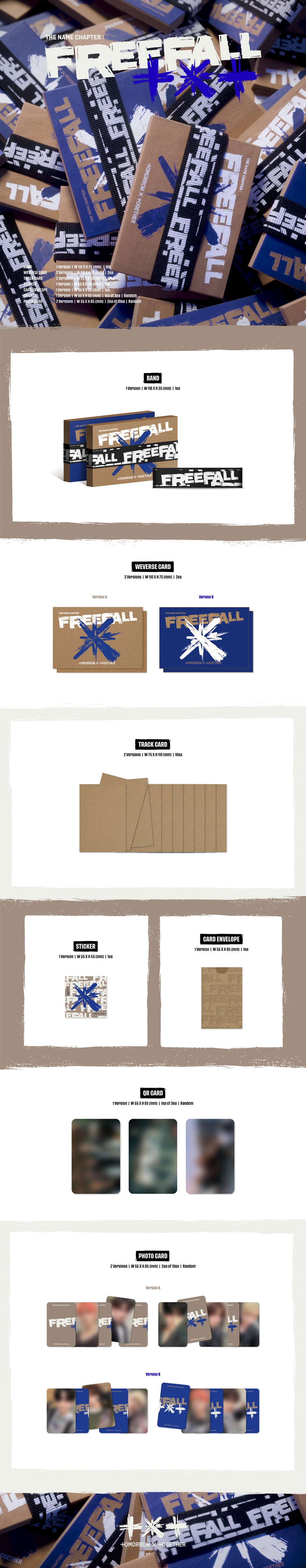 TXT - THE NAME CHAPTER : FREEFALL - 3rd Regular Album (Weverse Albums Ver.)