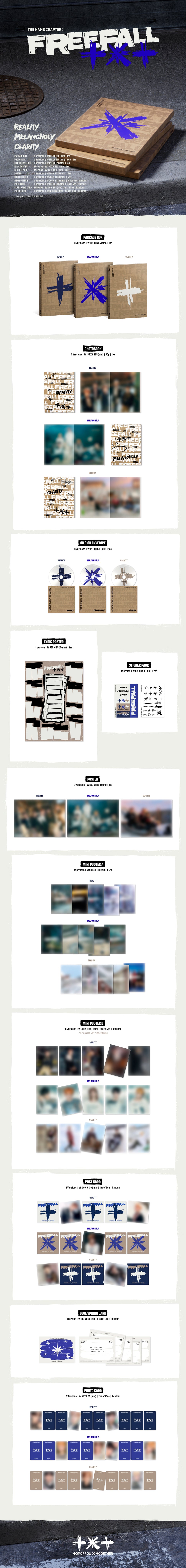 TXT - THE NAME CHAPTER : FREEFALL - 3rd Regular Album