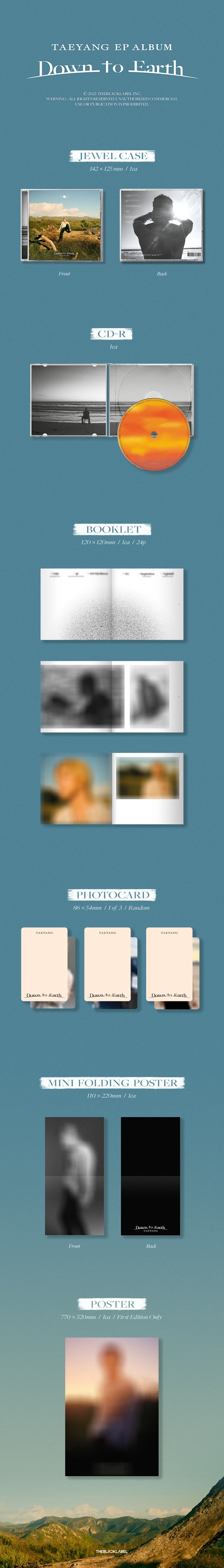 TAEYANG - Down to Earth - EP Album