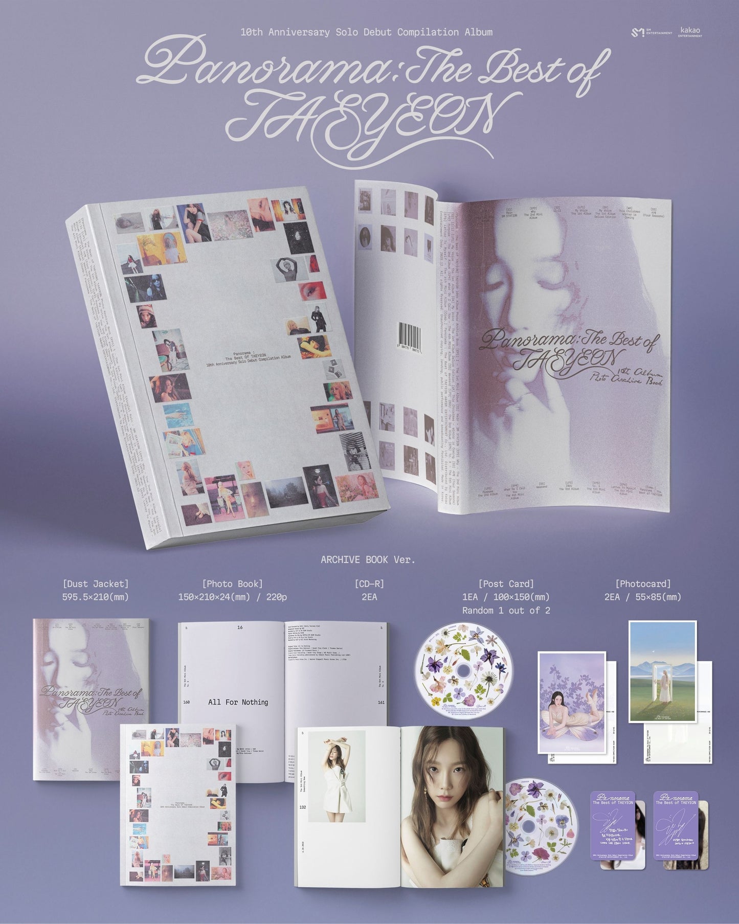 TAEYEON (Girls' Generation) - Panorama : The Best of TAEYEON - Album (Archive Book Ver.)